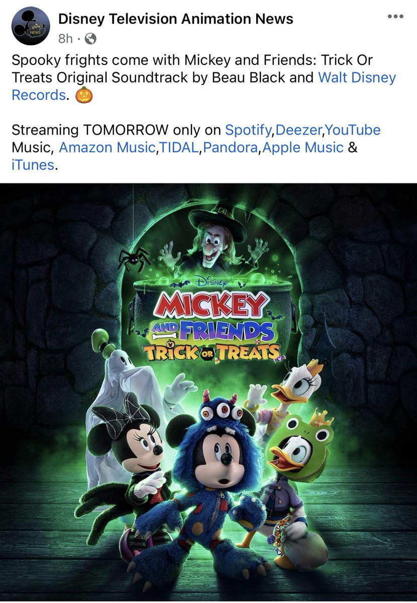 We're streaming, starting... NOW! Kick off your October with Witch Hazel (me here!), Mickey, and the gang singing Halloween tunes! 🎃🧹🐈‍⬛🌙