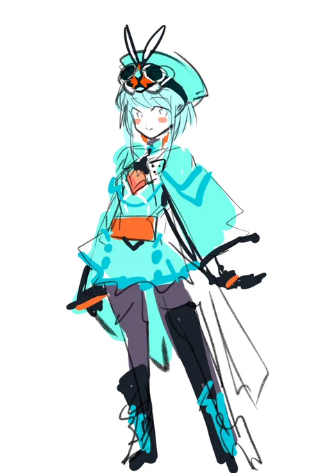 ガッチャード擬人化案。本編見たら印象わかってきますなw#ライダー少女 