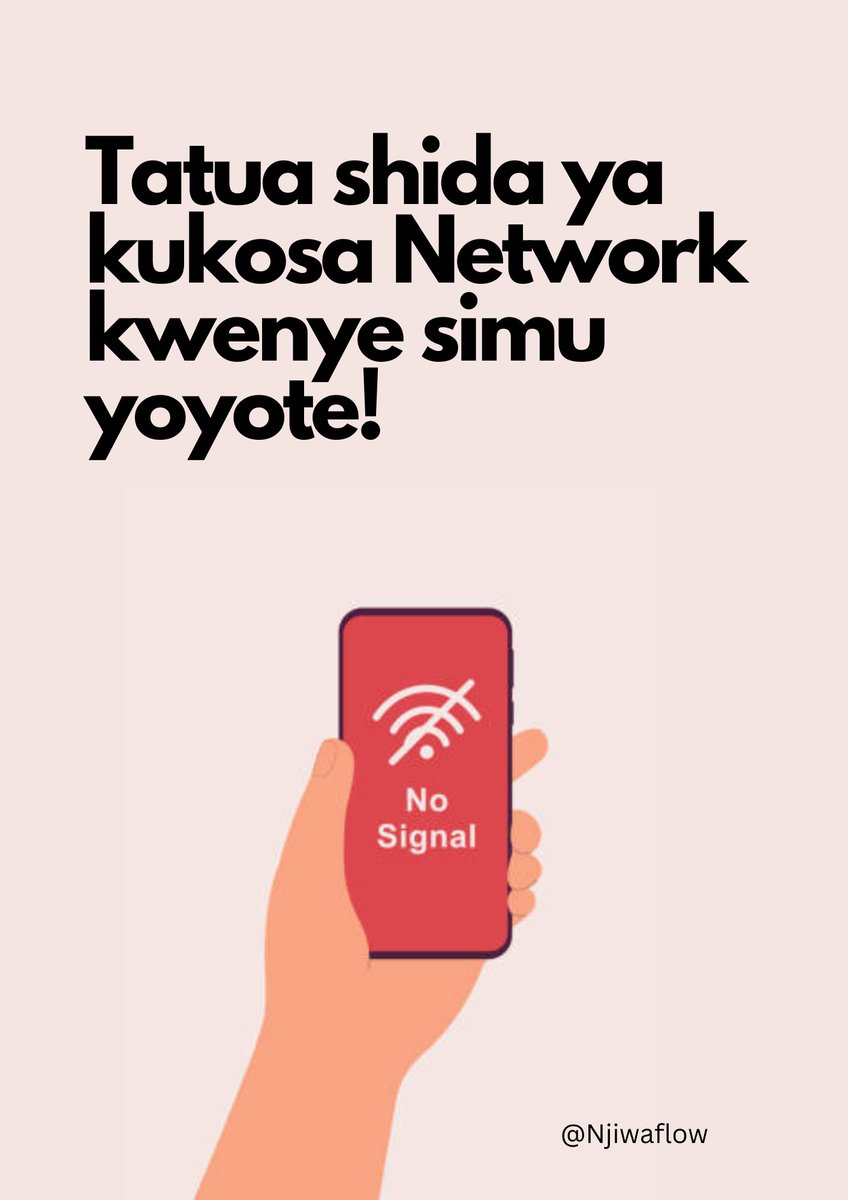 NjiwaFLow's tweet image. 💨 Inazingua sana pale ambapo network ya simu yako inasumbua au haifanyikazi.
Hili tatizo limekuwa likiwatokea watu wengi sana, 
Leo nataka uwe pro!, katika kitengo  hichi.
Nakuletea njia saba muhimu za kutatua shida ya network kwenye simu yeyote!