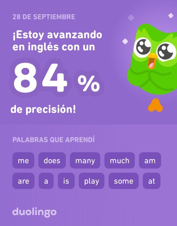 CHO12OCK's tweet photo. ¡Estoy aprendiendo inglés en Duolingo! Es gratis, divertido y efectivo. https://t.co/7vRIanQLk0