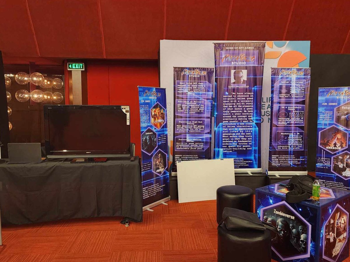b2bcoachalby's tweet photo. ATM: MetaTokyo Studio participates in Philippine Creative Industries Month closing ceremony. Drop by our exhibit booth to meet the co-founders of Asia’s next generation Web 3.0 game builders. #MetaTokyoStudio #Chromata #pcim #NCCA https://t.co/lQEVxxGKVh