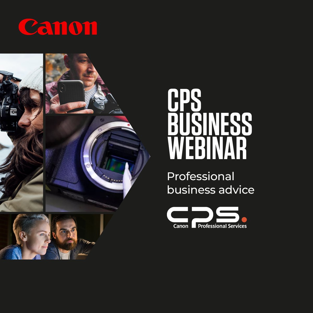 On 3rd October we're running an exclusive webinar for CPS members featuring Mark George, who's managed photographers including Clive Booth and Don McCullin. Pricing, image rights management and more!

Join CPS now! canon.sm/3ZC3HiL