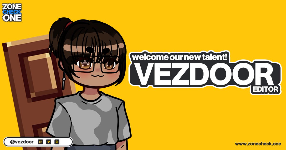 ZoneCheckOne's tweet photo. 🟡 MEET OUR LATEST CREATIVE TALENT!🟡

Looking to give some of your videos some extra love? Or maybe build an IRL vlog?

Welcome in @vezdoor as our latest editor!

 #ZoneCheckOne https://t.co/tUxo5prQSo