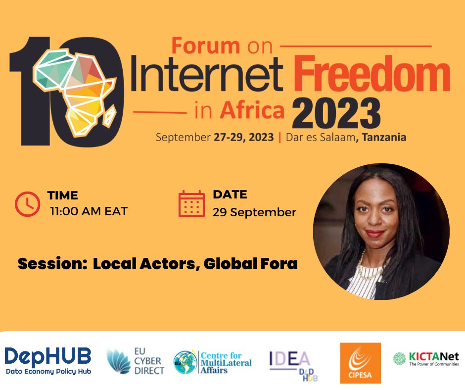 dep_hub's tweet photo. Are you interested in strengthening  African priorities and participation in international cybersecurity and digital policy processes?

Join the session today on "Local Actors, Global Fora" at #FIFAfrica23 

https://t.co/N4drun6Ti2 https://t.co/5ivWDvnZR5