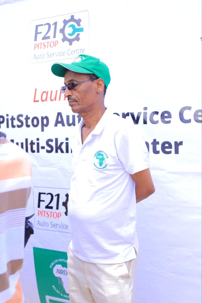 Formular21's tweet photo. In his remarks the CEO @AIRDInt 
Mr. Fikru Abebe noted that @Formular21 is an automobile repair and maintenance facility, a partnership between @AIRDInt and @CFAOMotors_Ug.  #MultiSkillingCentreLaunch https://t.co/6UHRjRWxFI