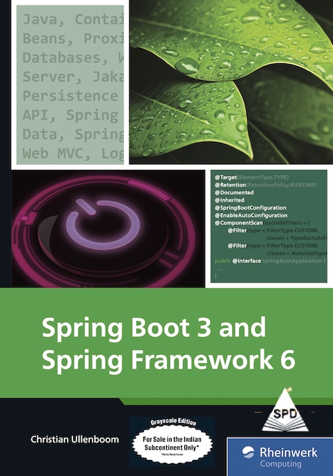 shroffpub's tweet image. Indian Edtion Releasing Soon !
Spring Boot 3 and Spring Framework 6 by @javabuch  @RheinwerkComp 
Pre-order now shroffpublishers.com/books/97893554… @java @javaguides  @Infosys @Oracle @springframework #Java #springframeworks #spring #rheinwerk #shroffpublishers