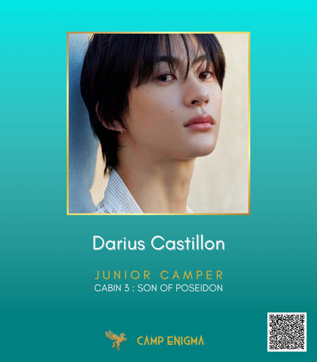 tidaljinx's tweet photo. ㅤ 
     
    ᨓ . . . ♆ ❪ the champion ❫ 
    darius castillon, cabin 3
    son of poseidon.
⠀⠀⠀
⠀ https://t.co/6tNPaSx9Gs