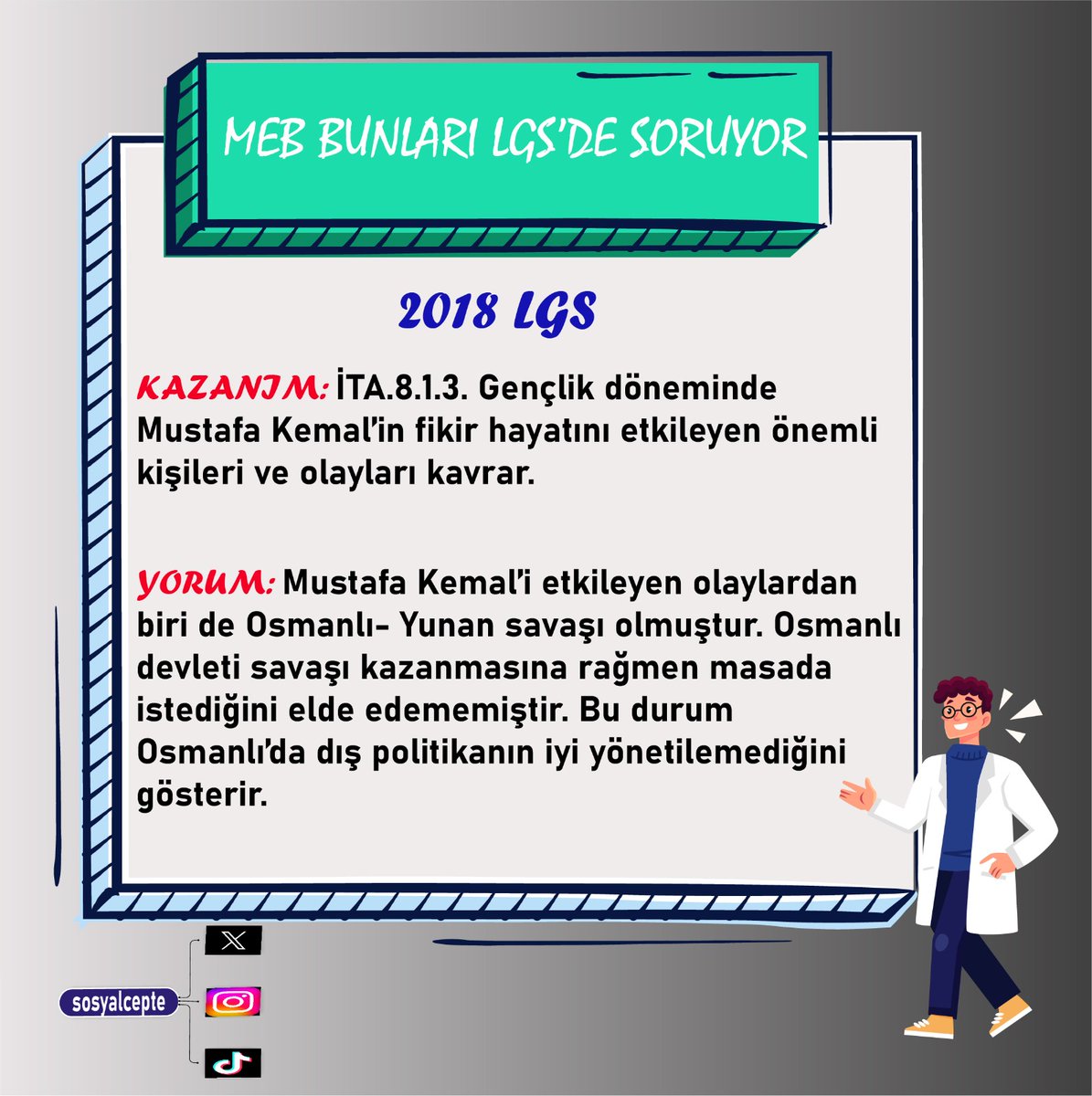 2018 LGS /MEB BUNLARI SORUYOR.
.
.
.
#lgs #lgstayfa #lgshazırlık #lgssorulari #lgsdenemesınavı #sosyalcepte #inkılaptarihi #lgsinkılap #keşfet