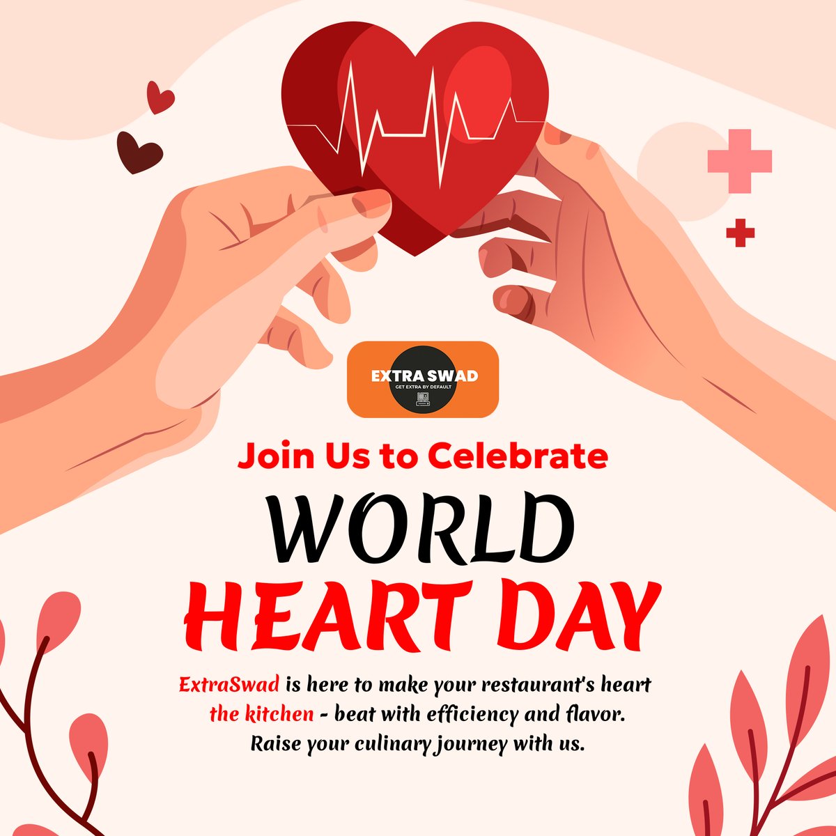 🫀 This World Heart Day, let ExtraSwad be your recipe for a healthy restaurant business. Streamline, optimize, and flourish. Your heart, our commitment. ❤️
#WorldHeartDay #ExtraSwad #HealthyBusiness
.
.
.
#Efficiency #FoodTech #Prosperity #innovations #BillingSoftware #smartwork