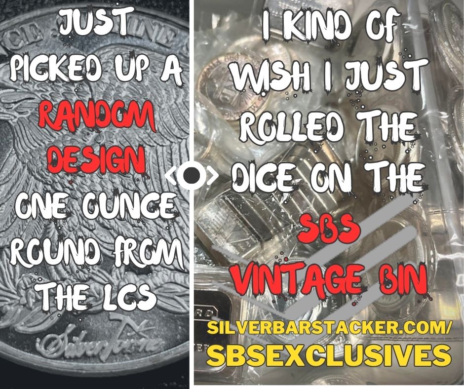 SilverBarStackr's tweet photo. SBS Exclusive Bins 🪣 and Mystery Boxes 📦

https://t.co/j0G8HznSPO

#Vintage #Silver #Engelhard #JohnsonMatthey #USVI #SunshineMining #SwissofAmerica #Gold #Bar #Round #Bullion #Rare #Shaq #Crypto #Bitcoin #Finance #Eagle #Prospector #Maple #Liberty #America #Canada #America https://t.co/mW1zotLFDR