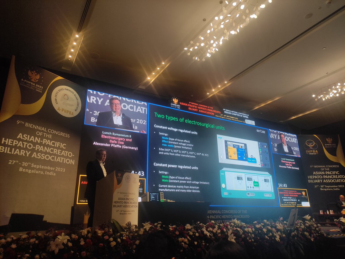 APHPBA2023's tweet image. #AwesomeAPHPBA2023, Alexander Pfaffle 🇩🇪 concludes an incredibly informative symposium. He spoke about electrosurgery and it&apos;s safe use. The #APHPBA is serving as an excellent platform for the sharing of knowledge among stalwarts.
#surgery #hepatopancreatic #kmowledgesharing