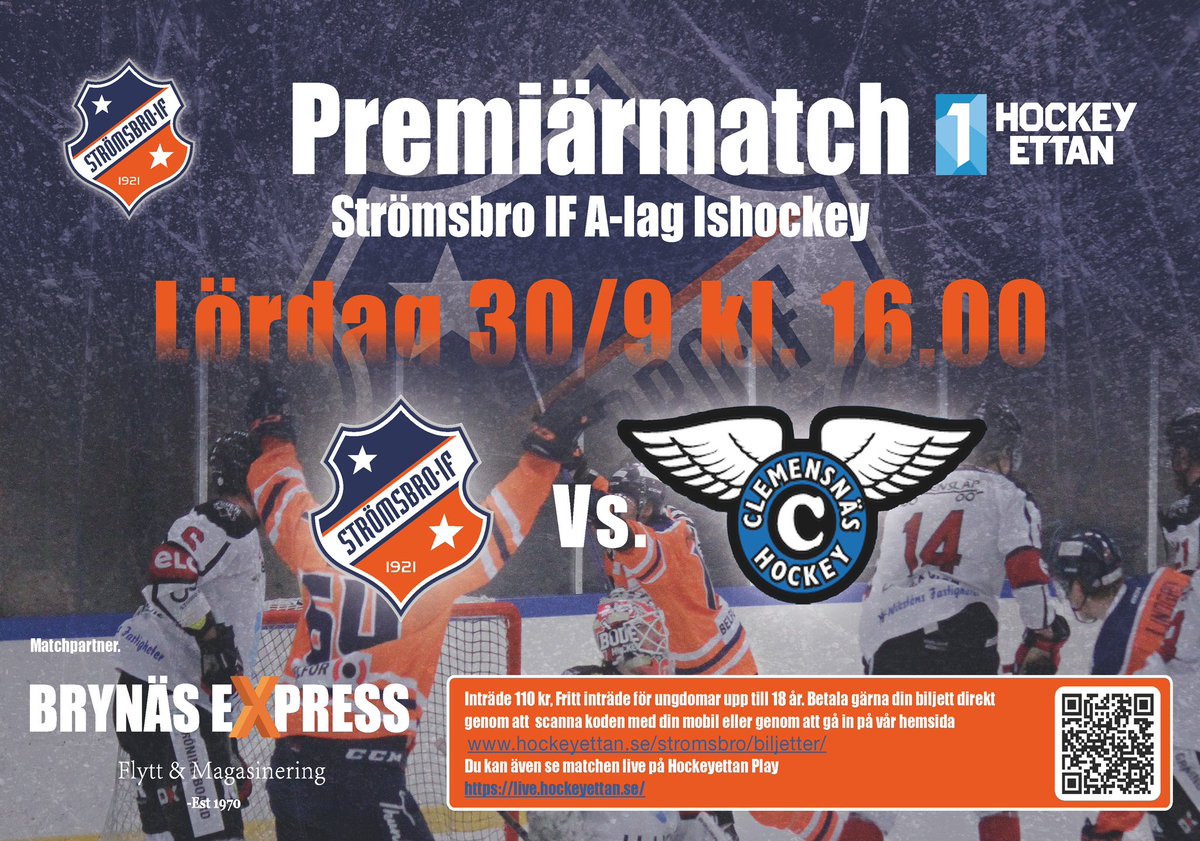 Äntligen dags för seriepremiär! Imorgon tar vi emot ett nytt lag hemma på Testebo när Clemensnäs HC gästar oss i den första seriematchen för säsongen 23/24! Nedsläpp 16.00 #rallarbo 

Biljetter till helgens matcher hittar ni här: rallarboshoppen.se/biljetter/
