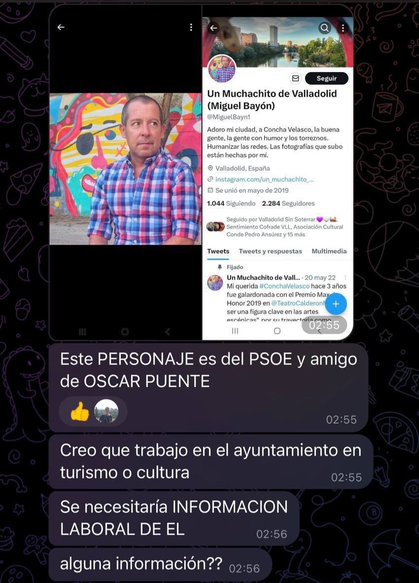 Esto está pasando <a href="/PoliciaVLL/">NotPolisia</a> . Soy un ciudadano normal que ama su ciudad. No trabajo en el ayuntamiento,no soy militante de ningún partido, pero esos que no son peligrosos, lo son, aquí la muestra. Ésto no puede quedar impune. Están difundiendo odio. Están creando listas.