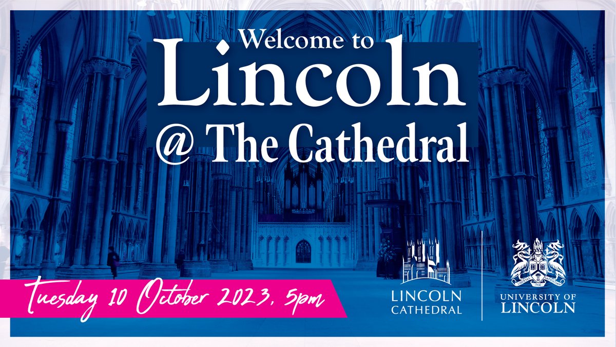 unilincoln's tweet photo. Lincoln Cathedral and the University of Lincoln welcome staff, students and their families to celebrate the start of a new academic year.

🗓️Tuesday 10 October, 5pm

For more information, visit: https://t.co/708ogdSqlF https://t.co/QzVshQTdUb