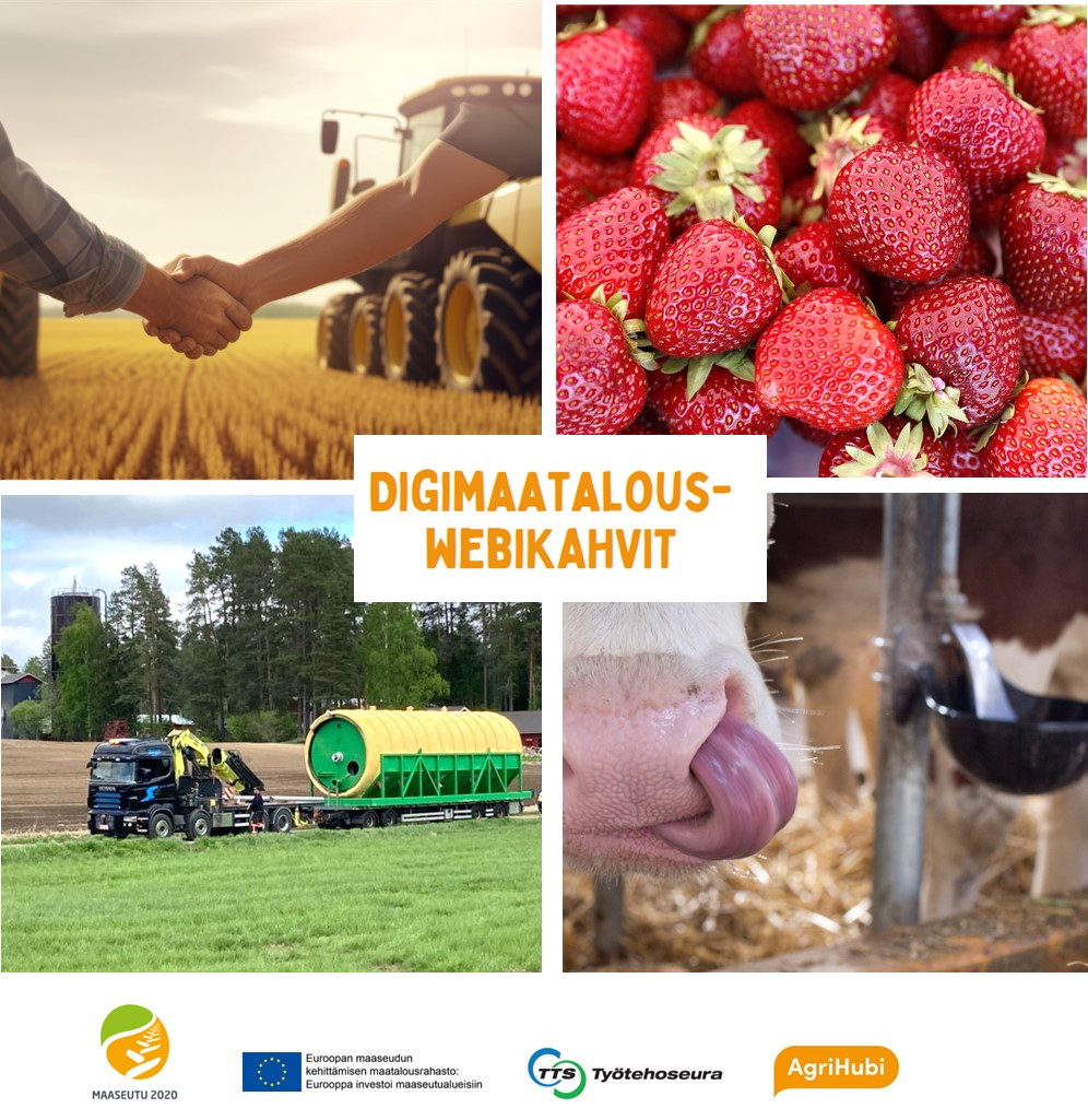 UTekn_maatalous's tweet photo. #Digimaatalous-webikahvit maatalousyrittäjille, tutkijoille ja kehittäjille! Mitä innovatiivista meneillään biokaasutuotannossa, mansikanviljelyssä, lehmien seurannassa ja maatiladatan hallinnassa?
Katsohan 👀👉 https://t.co/DHMVwmm334
@ttsfi @AgriHubi @MaaseutuFi @EIPAGRI_SP https://t.co/CRtnE2JLQT