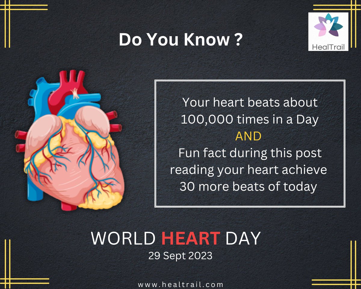 healtrail_app's tweet photo. HealTrail wishes a joy, love, and good health on this World Heart Day and every day! - Live every single beat.

Care for Yourself - HealTrail
https://t.co/nxcnBRs9M6

#WorldHeartDay #healtrail #heartbeat #healthcare #healthylife #gym #yoga #yogastudio #fitnesscenter https://t.co/8icmRoR2tT