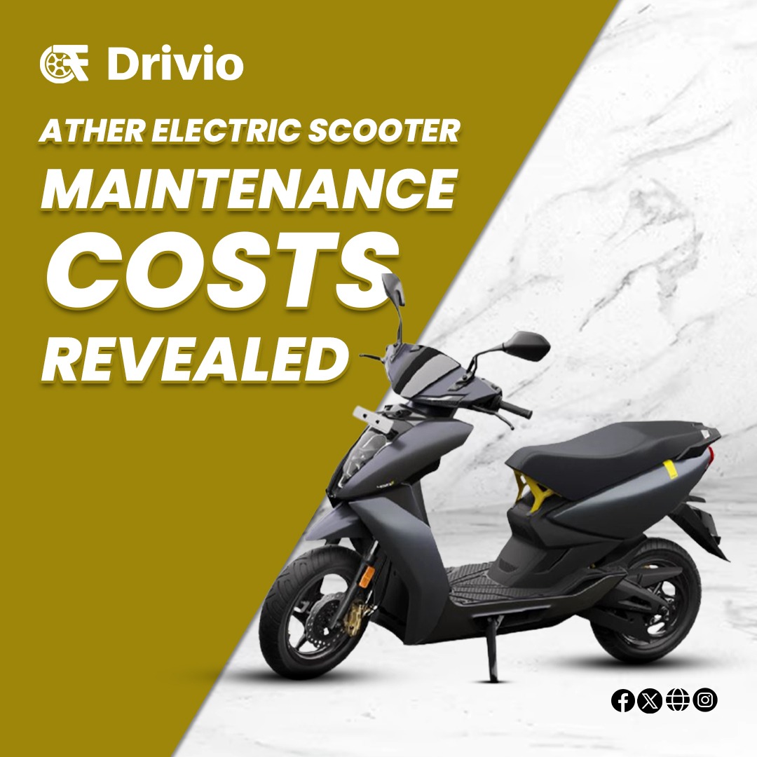 Uncover the secrets of maintaining an Ather Electric Scooter! Our latest article spills the beans on maintenance costs.

Read more drivio.in/reviews/ather-…

#AtherScooter #ElectricMobility #MaintenanceCosts #SmartRiding #RideSmart #EcoFriendlyRides #ather #drivio_official