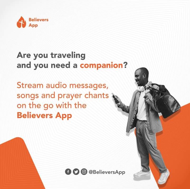 Keep your travel journey at the frequency of the Holy Spirit with the Believers App 🎉🚀

Download Believers App — buff.ly/3s7f3yC

#Believersapp
#ListentoGod'swordonthego
#yourtravelcompanion