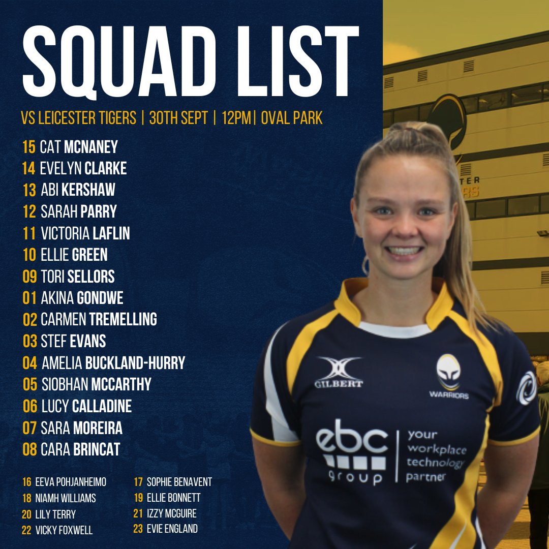 ⚔️ SQUAD ANNOUNCEMENT ⚔️ Are you ready for tomorrow? We are. Here’s the Warriors squad. #Warriorsfamily #warriors