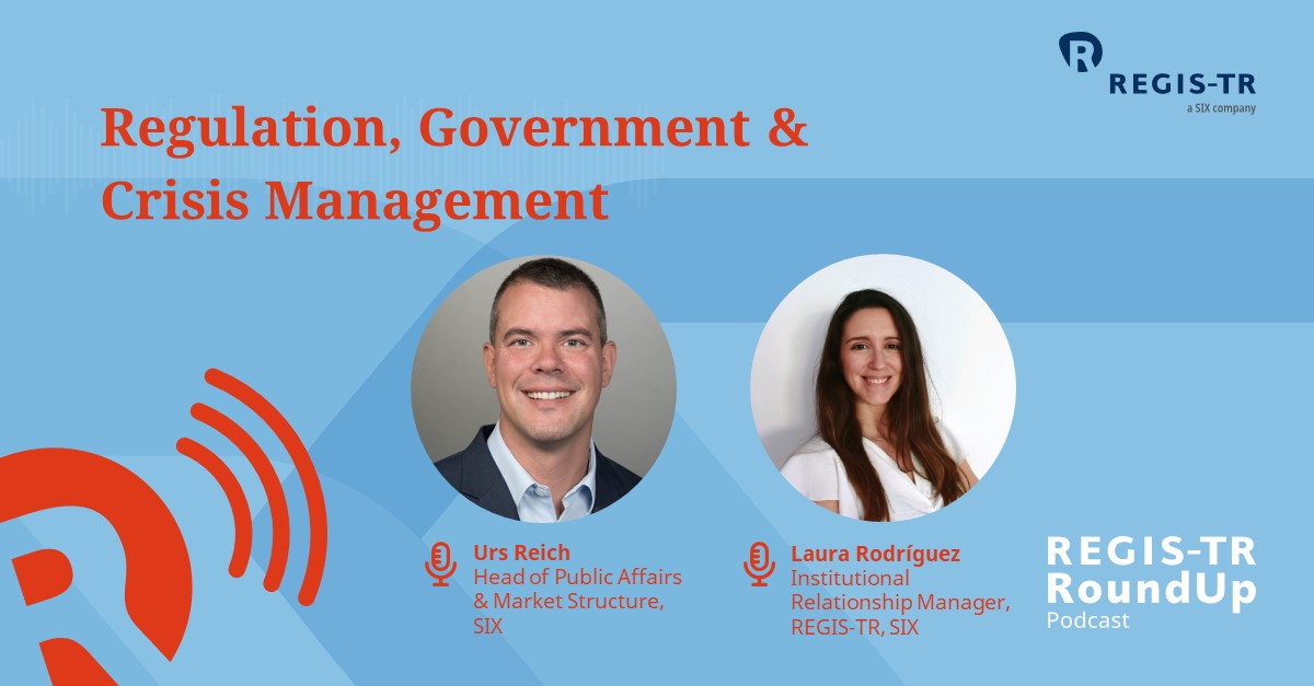📢 Get ready for the latest episode of the REGIS-TR Roundup Podcast! Season 9, Episode 5 is here! Engage in a deep discussion with special guest, Urs Reich, and Laura Rodríguez Molina! Listen to our podcast here: six.swiss/3umYuwl