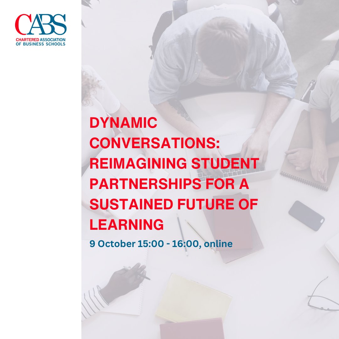 Join us for an interactive panel discussion to launch the latest edition of 'Perspectives On: Dynamic Conversations' on the 9 Oct.

Register below👇
charteredabs.org/events/dynamic…