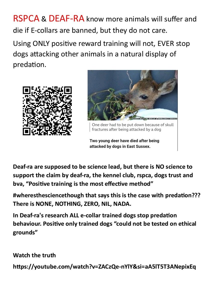 ruralreaction.uk
E-collars save lives The truth will prevail
youtu.be/ZACzQe-nYlY?si…
#wheresthesciencethough
#politicslive
#sycamoregaptree 
<a href="/RishiSunak/">Rishi Sunak</a> <a href="/RichardHRBenyon/">Richard Benyon</a> 
<a href="/UKParliament/">UK Parliament</a> <a href="/JeremyClarkson/">Jeremy Clarkson</a> <a href="/BBCPanorama/">BBC Panorama</a> <a href="/NavinSinghKhadk/">Navin Singh Khadka</a>
Aw1402a failed to protect animal welfare