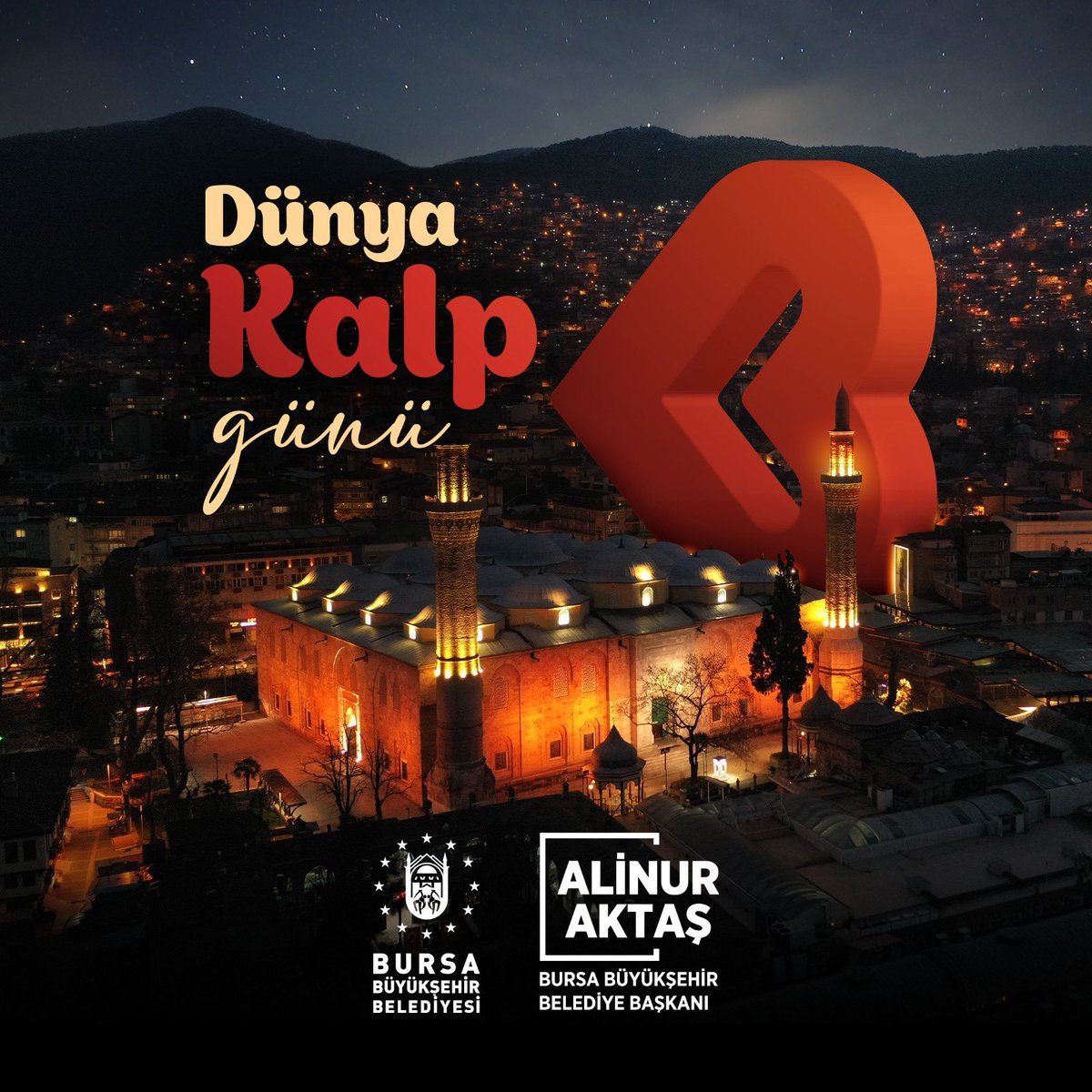 Alinuraktas70's tweet image. Kalbimizde yerin ayrı Bursa'm.💚
Eliyle kalp yapanlardan değil, kalpten hizmet edenlerdeniz. #DünyaKalpGünü kutlu olsun.