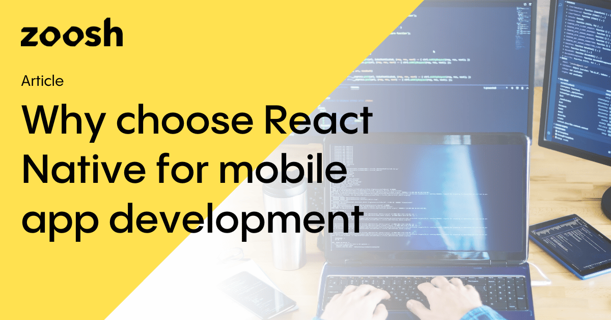 ZooshGroup's tweet photo. Technology has become an essential part of business operations. When building a #mobileapp there are a number of #techstacks to choose from. Our article discusses why #ReactNative, an #opensource framework should be considered due to the benefits, go to https://t.co/fp5nz1qOKM https://t.co/eWYhBKiBwL