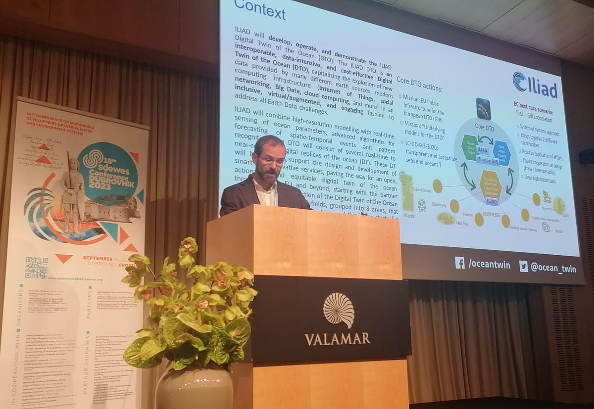 Pleased to present <a href="/ocean_twin/">Iliad Digital Twins of the Ocean</a>  and <a href="/GIFT_H2020/">GIFT project</a>  activities and results during the Project Exchange Event at <a href="/sdewes_centre/">sdewes_centre</a>  Conference in Dubrovnik.
A very stimulating initiative to share ideas and plan new projects with academics from all over the world! #energytransition