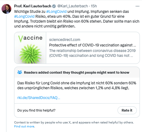 DrChristianWin1's tweet photo. 1.2%-4.8% ist nach der neuen Nature Studie um den Faktor 10 zu hoch. Dennoch: Spannend, dass die Community Notes leisten können, was bislang Journalisten systematisch nicht schaffen. https://t.co/33qzx8kbPb