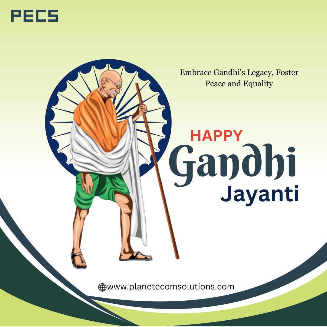 planetecoms's tweet photo. 𝐌𝐚𝐡𝐚𝐭𝐦𝐚 𝐆𝐚𝐧𝐝𝐡𝐢'𝐬 life was a testament to the power of truth and love. Let's honor his legacy by spreading kindness and understanding.
.
.
.
#GandhiJayanti #LegacyOfPeace #GandhiJayanti2023 #FreedomFighter #MahatmaGandhi #PeacefulPath #HappyGandhiJayanti #PECS https://t.co/GnvJ6smifK