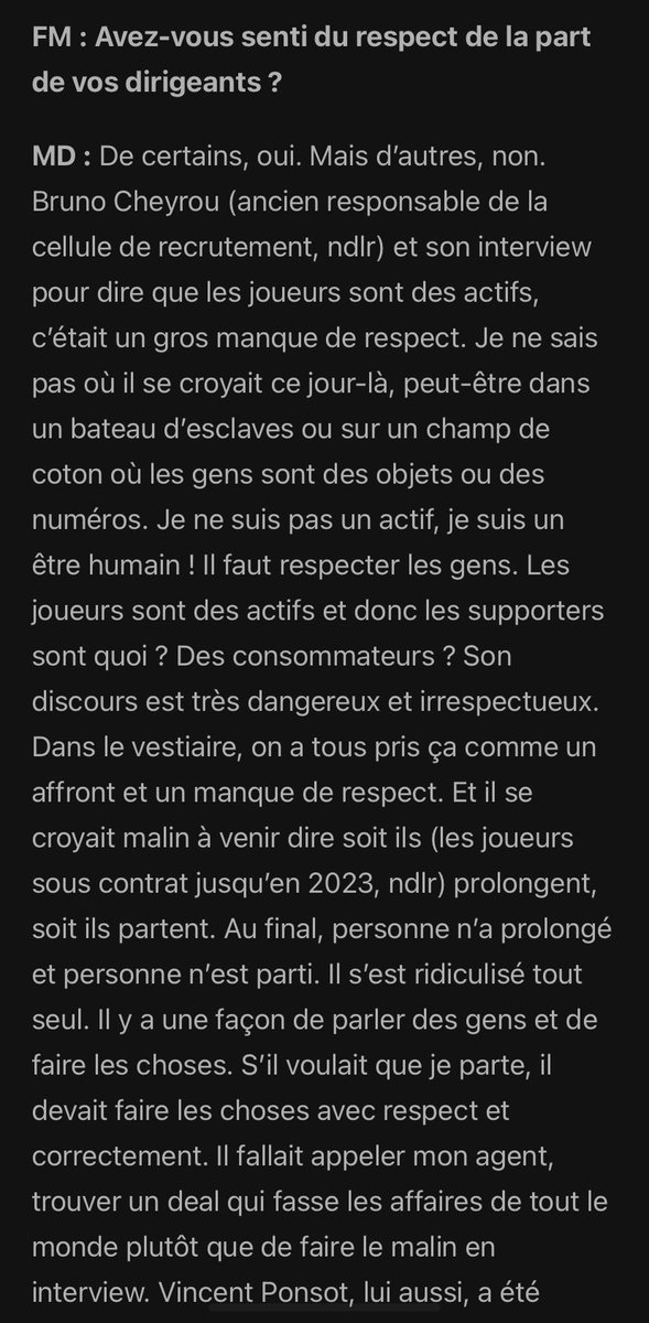 OnlyGones's tweet photo. Moussa Dembele flingue la direction de l’OL. 

Article intéressant à retrouver sur Foot Mercato https://t.co/wgQ3b2ew5j