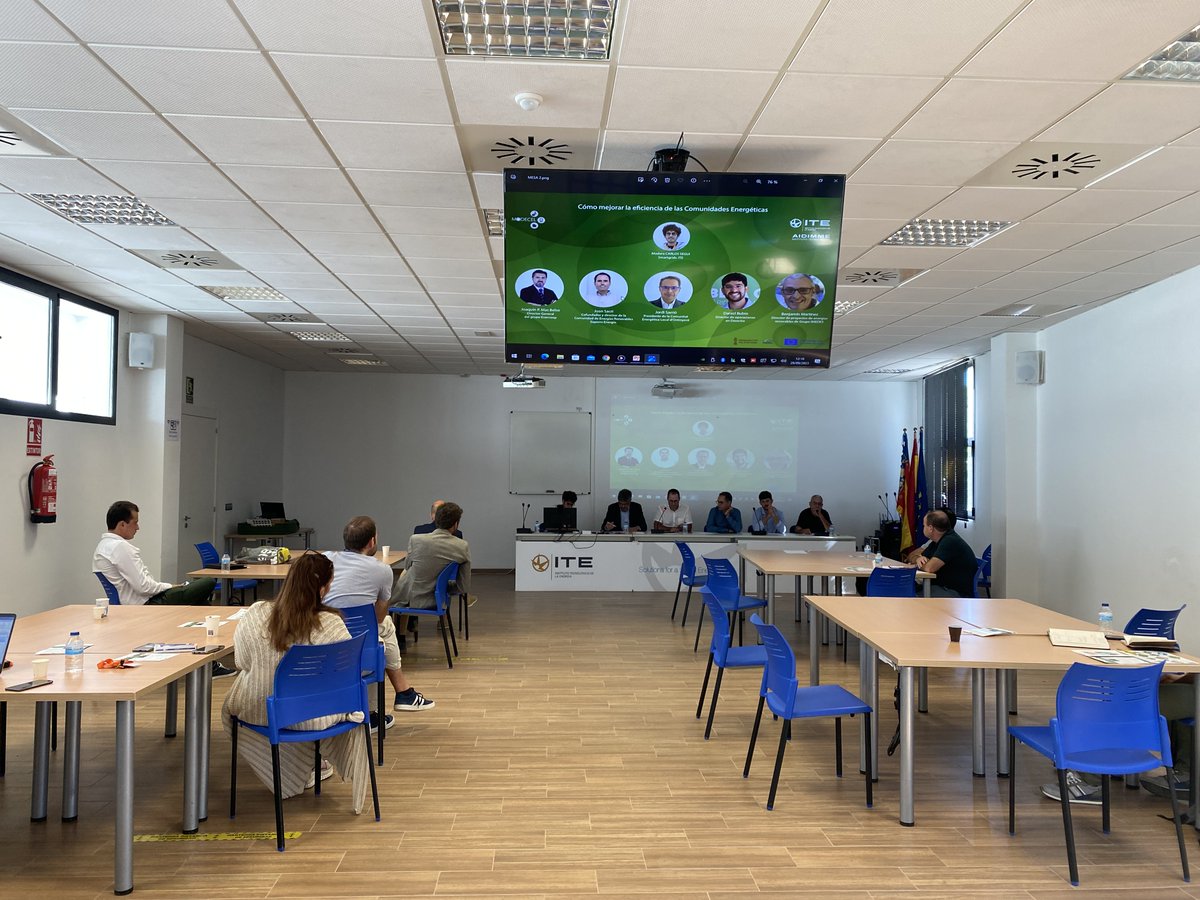 itenergia's tweet photo. Seguimos con la Mesa Redonda sobre: Innovación aplicada a la gestión y participación activa en las comunidades energéticas, en la Jornada: Cómo mejorar la eficiencia de las #ComunidadesEnergéticas, en el marco del proyecto #MODECEL
@itenergia
@AIDIMME
@GVAivace https://t.co/QHs3dxxyNa