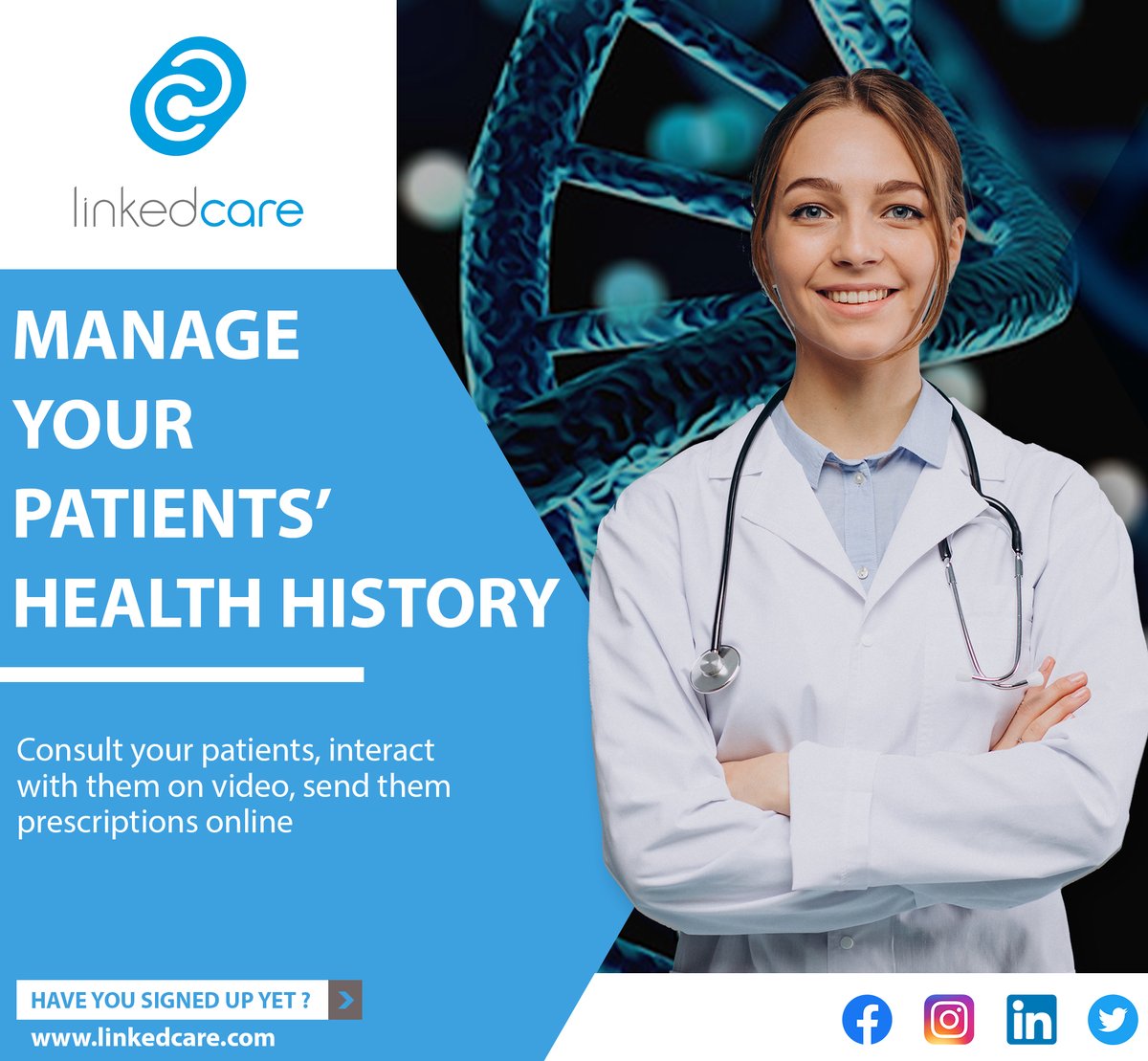 Linkedcare_In's tweet image. "Streamlined patient care with our comprehensive health history Management 𝗟𝗶𝗻𝗸𝗲𝗱𝗰𝗮𝗿𝗲 𝗮𝗽𝗽."
Your patient's health stories, all in one place.

𝗦𝗼 𝗱𝗼𝘄𝗻𝗹𝗼𝗮𝗱 𝘁𝗵𝗲 𝗮𝗽𝗽 𝘁𝗼𝗱𝗮𝘆 𝗮𝗻𝗱 𝘁𝗮𝗸𝗲 𝘁𝗵𝗲 𝗳𝗶𝗿𝘀𝘁 𝘀𝘁𝗲𝗽 𝘁𝗼𝘄𝗮𝗿𝗱𝘀 𝗮…