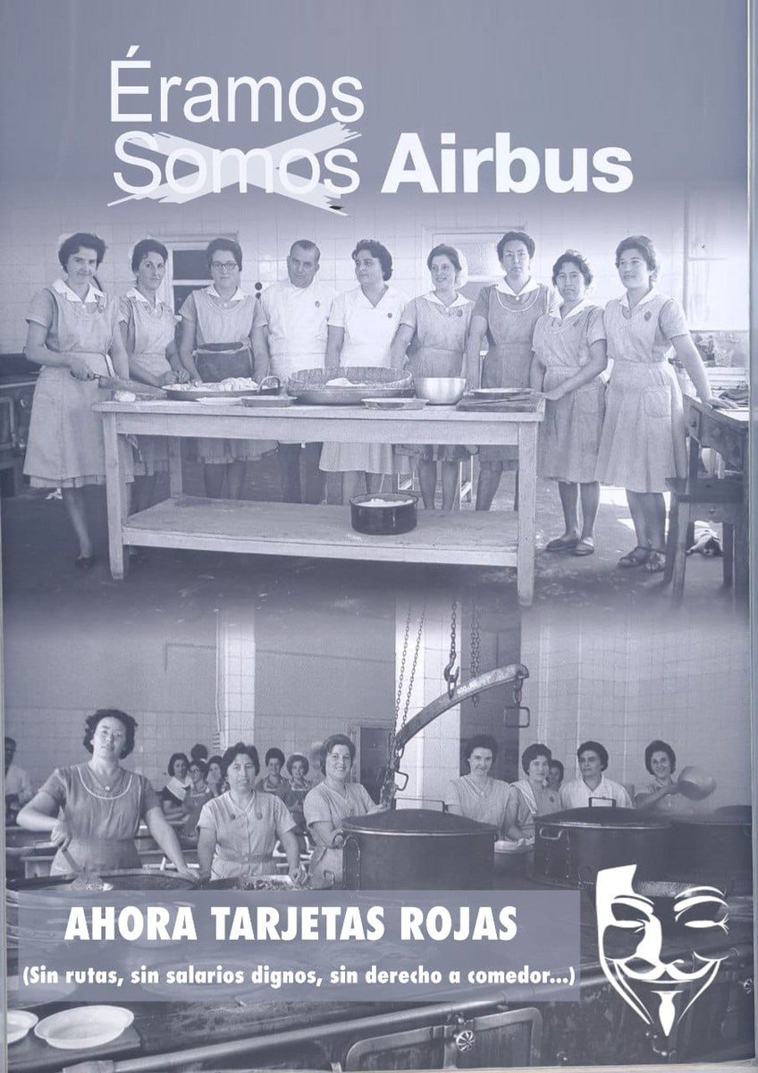 #UniversoAirbus dónde las últimas décadas se ha instalado la precariedad y las faltas de respeto hacia aquellas que hacen que la fábrica siga produciendo.
Lo que ayer era Airbus, hoy es subcontratación.