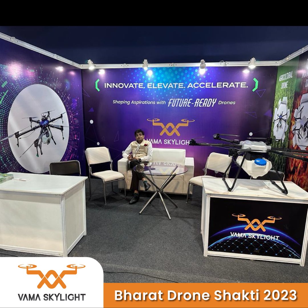 vamaskylight's tweet photo. Vama Skylight soared to new heights at this prestigious event as our Disaster Management Drone ‘Naina - Eyes in the sky’ caught the attention of the dignitaries present as well as the press.
@News18HindiUP @DDNewslive @dronefed @DefenceMinIndia
#DroneShakti #DronesHub #Drones https://t.co/MuoNlzYDkd