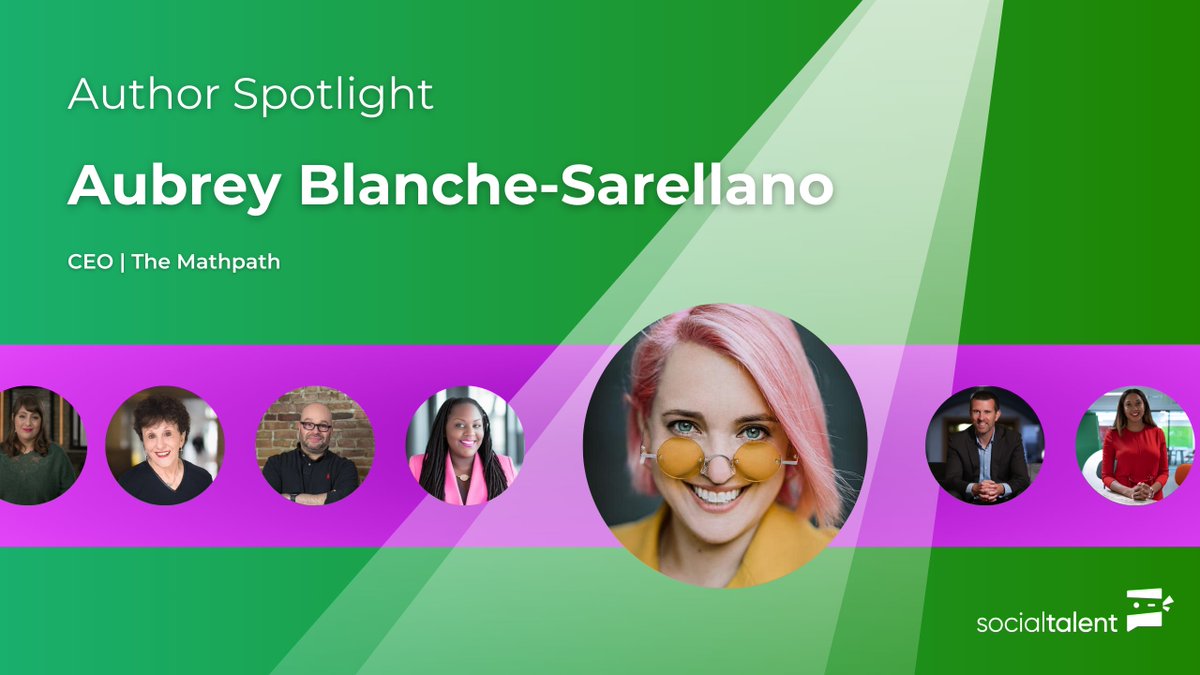 🌟 Meet Aubrey Blanche-Sarellano 🌟

We're thrilled to kick off our Author Spotlight series, where we introduce you to some of the remarkable minds on our learning platform. Take a read below to learn all about Aubrey! 

🔗: socialtalent.com/blog/recruitin…

#DEI #Leadership #Recruiting