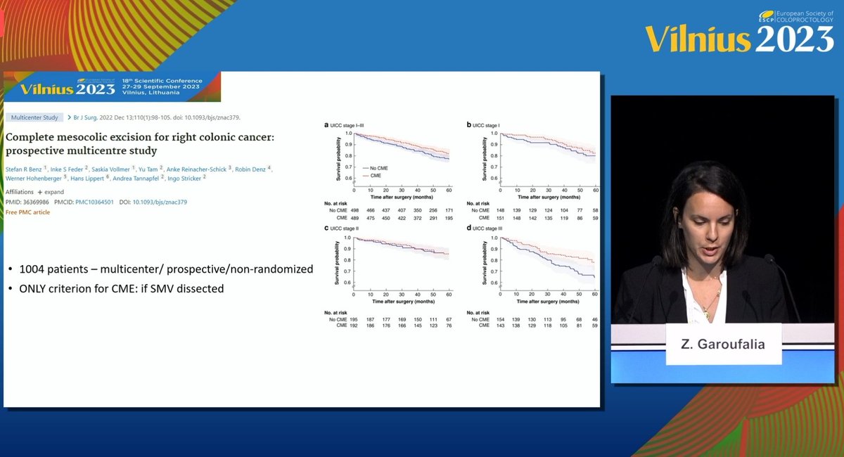 At the airport but still with you 💪🏻 Talking about uniformization in surgery of right sided colon cancer 💥 Great presentation @ZGaroufalia 👏👏 #Slideoftheday #ESCP23 @escp_tweets @YouESCP @MiguelCunhaSurg @nlavellaneda @me4_so @SAGES_Updates @SWexner @CleveClinicFL