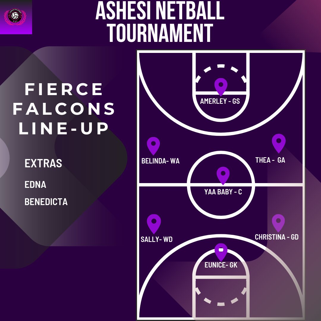 AshesiNetball's tweet photo. Get ready for a showdown as the Ashesi Netball Tournament kicks off tomorrow! The formidable Net Titans will face Fierce Falcons in a battle of skill, strategy, and teamwork. Join us at the old basketball court for a thrilling display of netball prowess. 
#AshesiNetball https://t.co/sontz5LunZ
