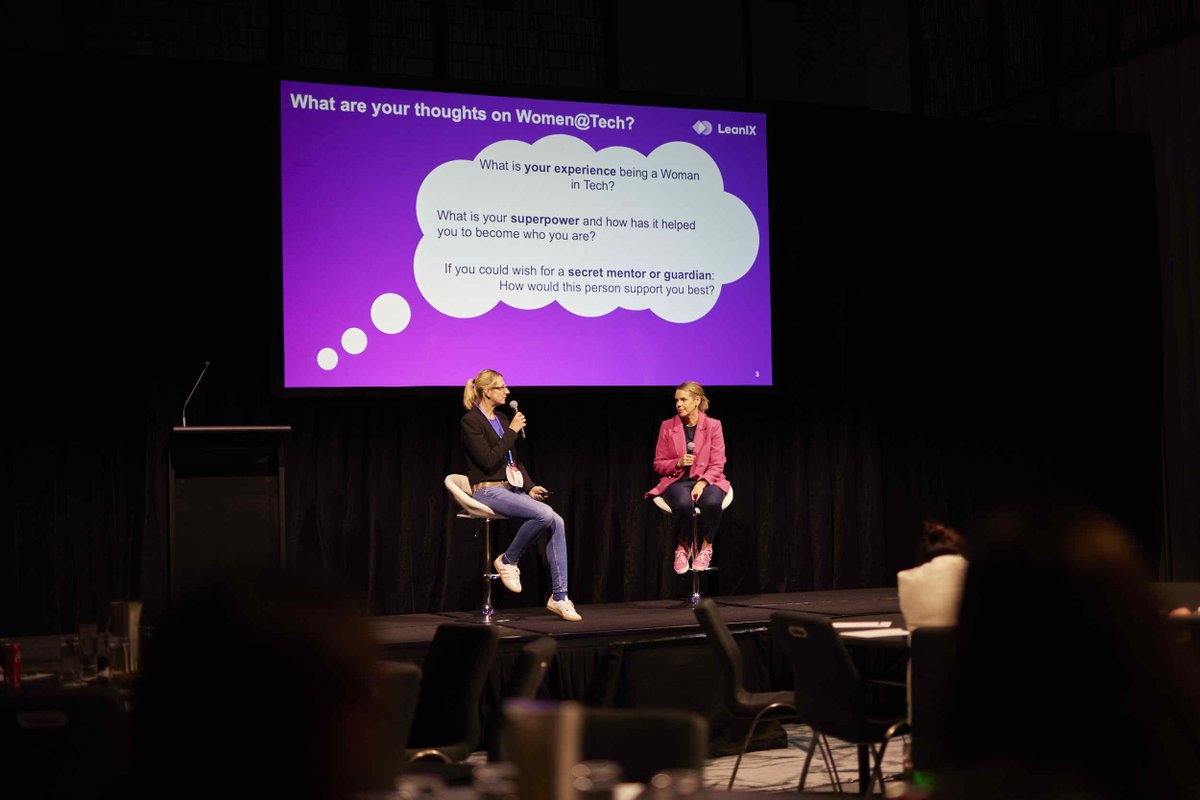 SAPLeanIX's tweet photo. Celebrating the Power of #Diversity and Inclusion! 🌎
At #LeanIX, we are deeply grateful to the incredible women who championed the launch of Women@Tech during #LeanIXConnect Summit 2023. Thank you for being the change-makers we need! 
#WomenInTech #Empowerment https://t.co/9u3LBwY0LF