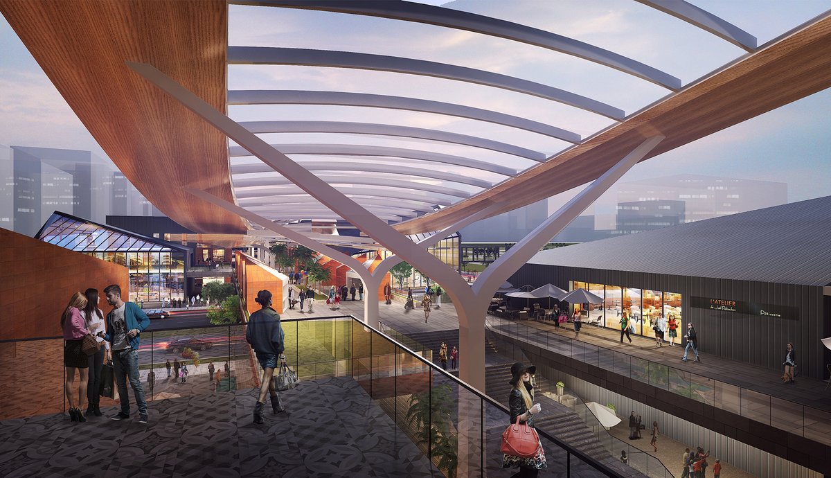 Aedas's tweet photo. Aedas-designed #Parqal Mixed-use development officially open today in #Manila! With a 650 m #retail strip, it is @AseanaCity’s flagship project in the district and the first naturally-ventilated development.

#Shopping #retailstreet #architect #architecture #design #AseanaCity https://t.co/qwyC1FnolO