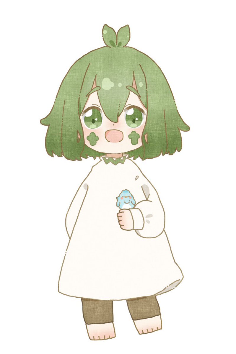 「九月こっちのお絵描きしてないので創作垢で描いてたうちの子載せるミニキャラ 」|みい🕊のイラスト