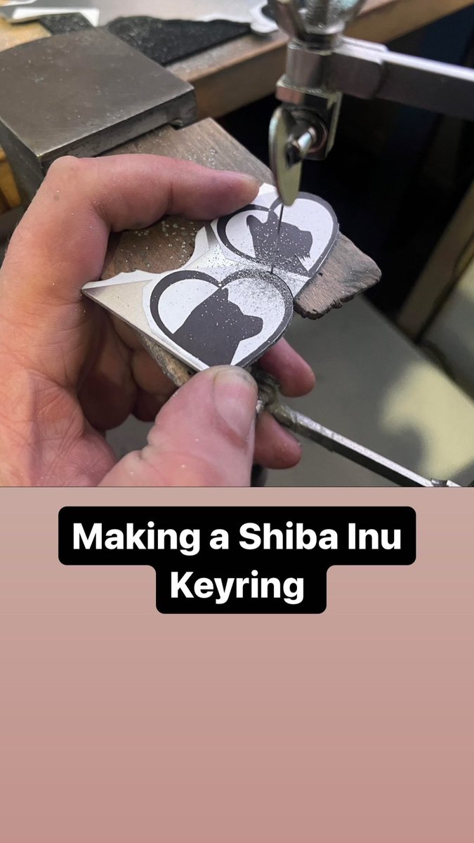 Draw_It_Make_It's tweet photo. Making a Shiba Inu Keyring #shibainu https://t.co/cDnIXLKGZr