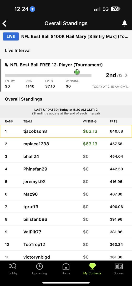 t_jacobson8's tweet photo. @B_Heals152 Update: this team also has David Montgomery who wasn’t included in the screenshot 😂 https://t.co/ZmjWuWaHAq