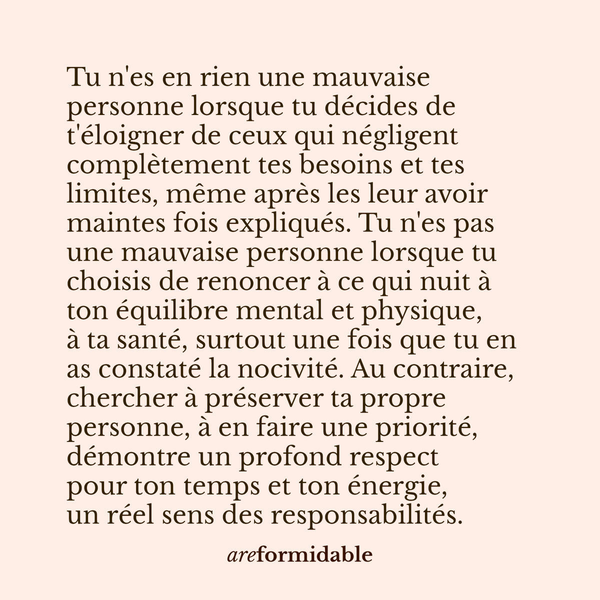 areformidable's tweet photo. Comment tu fais de toi-même une priorité ? 💪
#epanouissement #developpementpersonnel #relation #areformidable https://t.co/I5XGFqhPJm