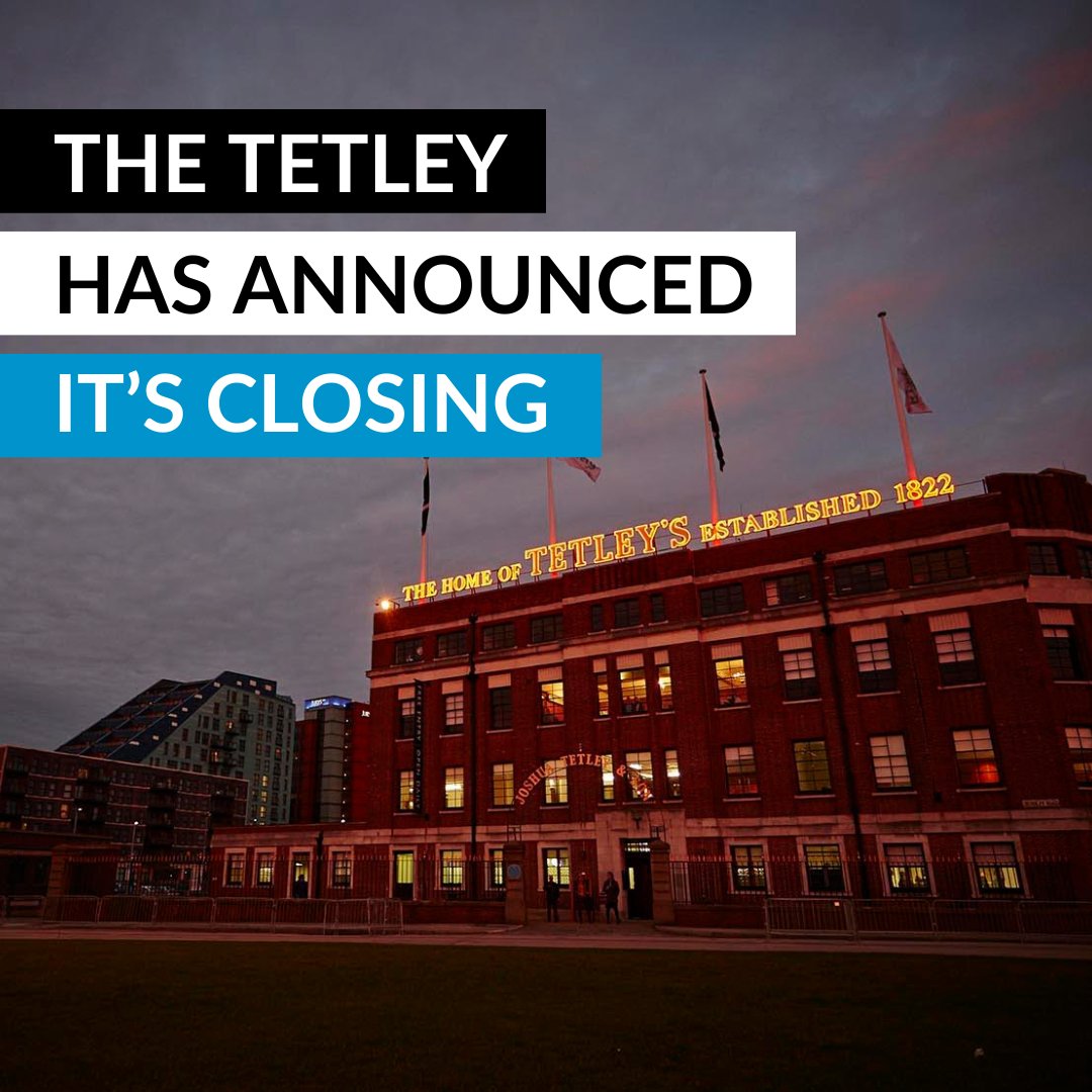 The Tetley will close to the public from Sunday 17th December. It opened back in 2013 and has since become one of #Leeds' best-loved cultural landmarks, hosting 56 exhibitions and working with over 1,200 artists. It’s a sad day, but what’s your favourite memory of The Tetley?