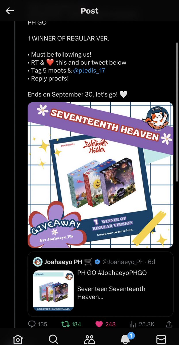 esmefoie's tweet photo. @Joahaeyo_Ph @pledis_17 @attenhyun @byun_poutybaek @HAELALISA @fromjastine @hyunjun_hurshey @pledis_17 https://t.co/duuWKfXiSz