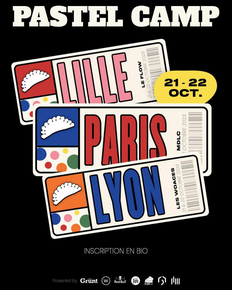 🙋🏾‍♂️🚨 PASTEL POUR L’ÉDUCATION

On lance aujourd’hui les inscriptions pour le prochain Pastel Camp les 21 et 22 Octobre à Lille, Paris &amp; Lyon. 

forms.gle/kHrnR5nhezkeDK… 

C’est un big step ! On a fait ça de nos propres moyens donc merci à tous ceux qui soutiennent le projet 🙏🏾