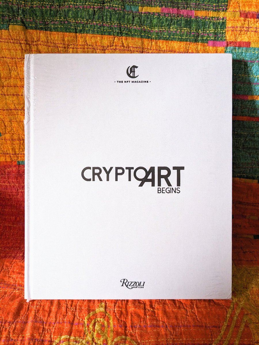 It has finally arrived!!! Can't wait to read it 😍
@TheNFTMag @eleonorabrizi @ArteConcas #Cryproartbegins