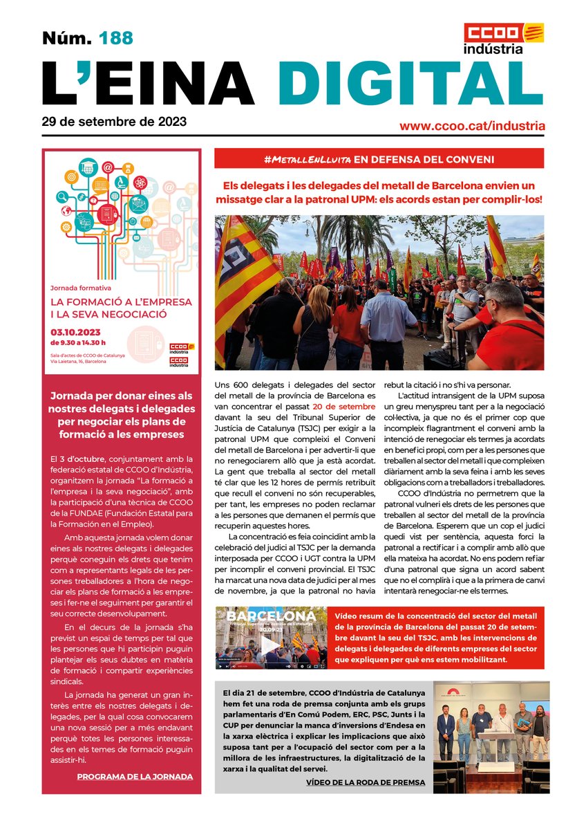 CCOO Indústria Catalunya tweet media